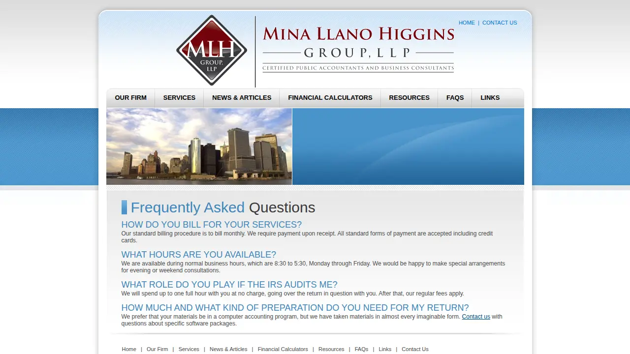 Mina Llano Higgins Group page