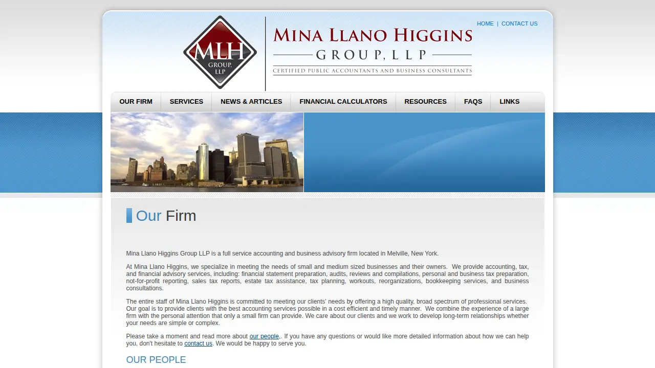 Mina Llano Higgins Group page