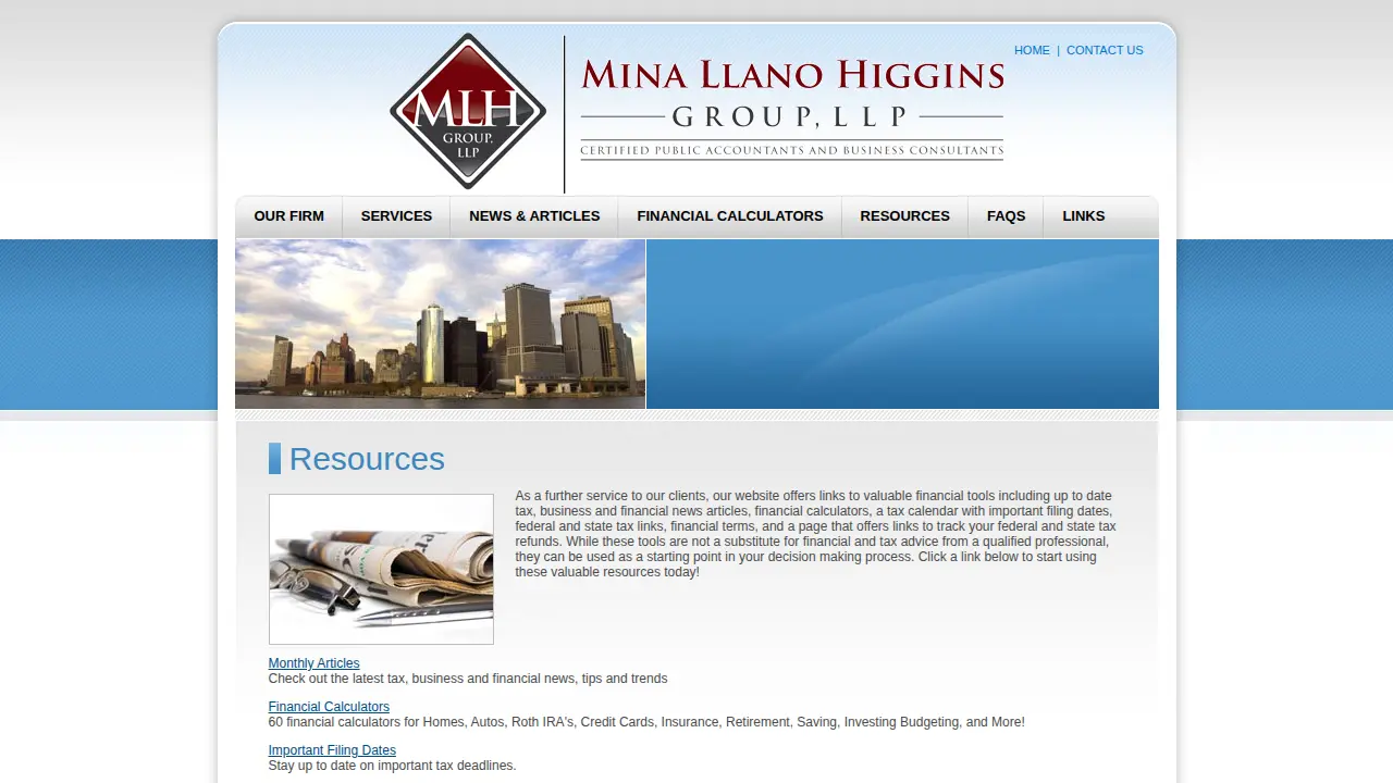 Mina Llano Higgins Group page
