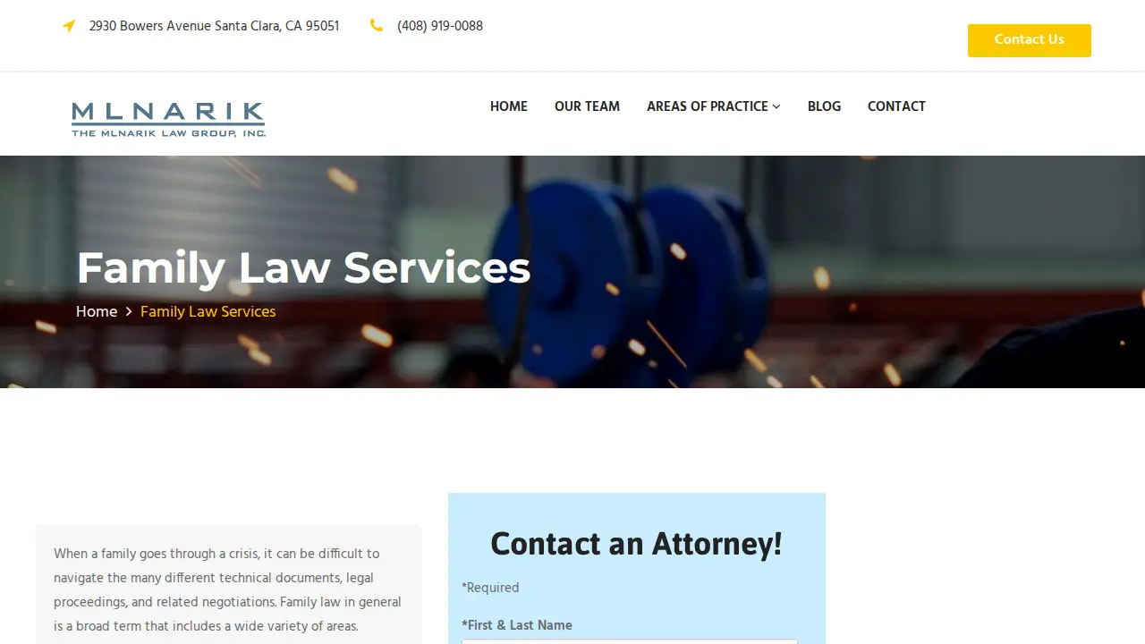 The Mlnarik Law Group, Inc. page