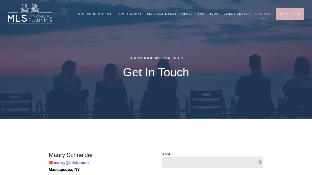 MLS Financial Planning page