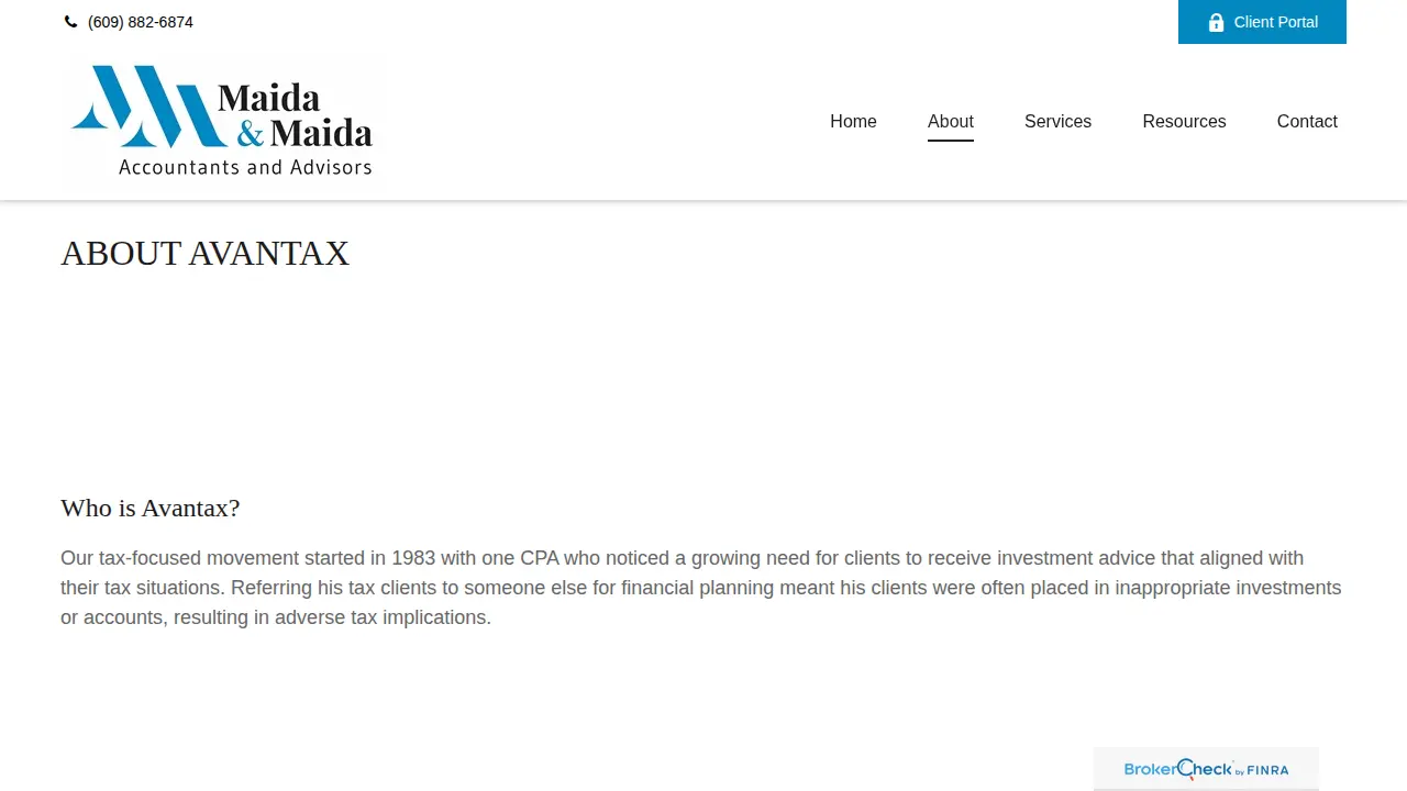 Maida & Maida CPAs page