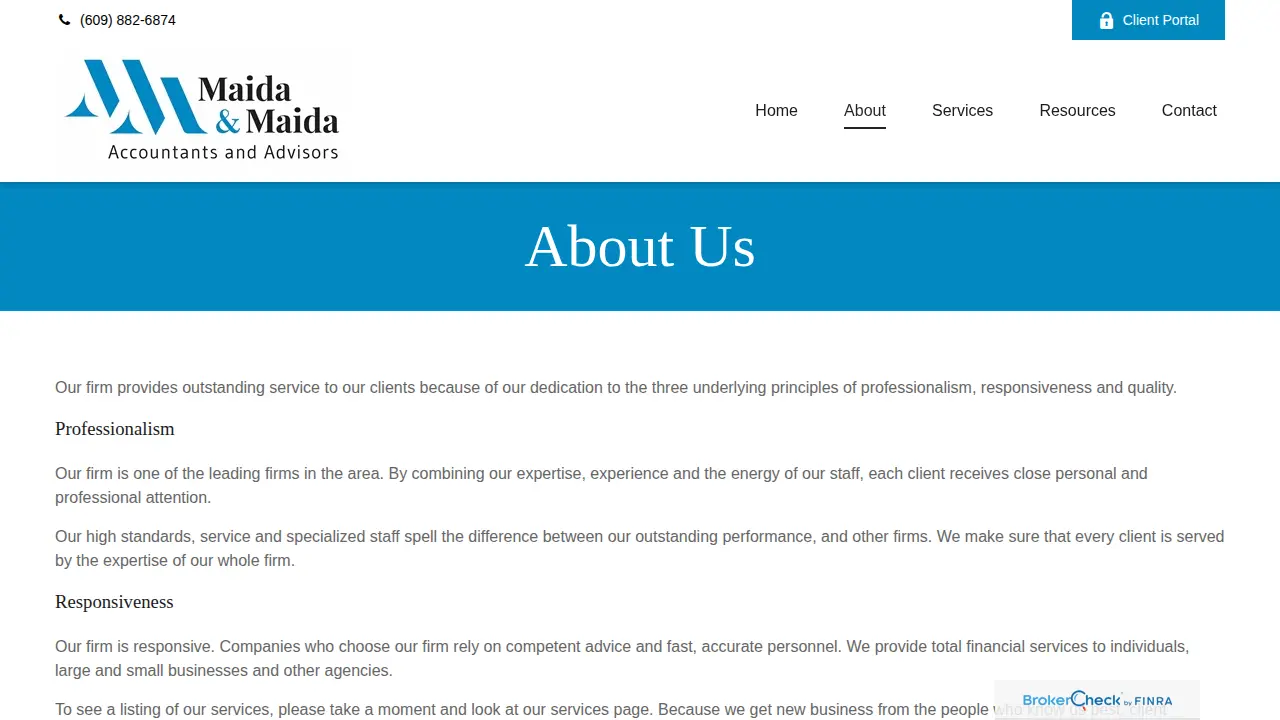 Maida & Maida CPAs page
