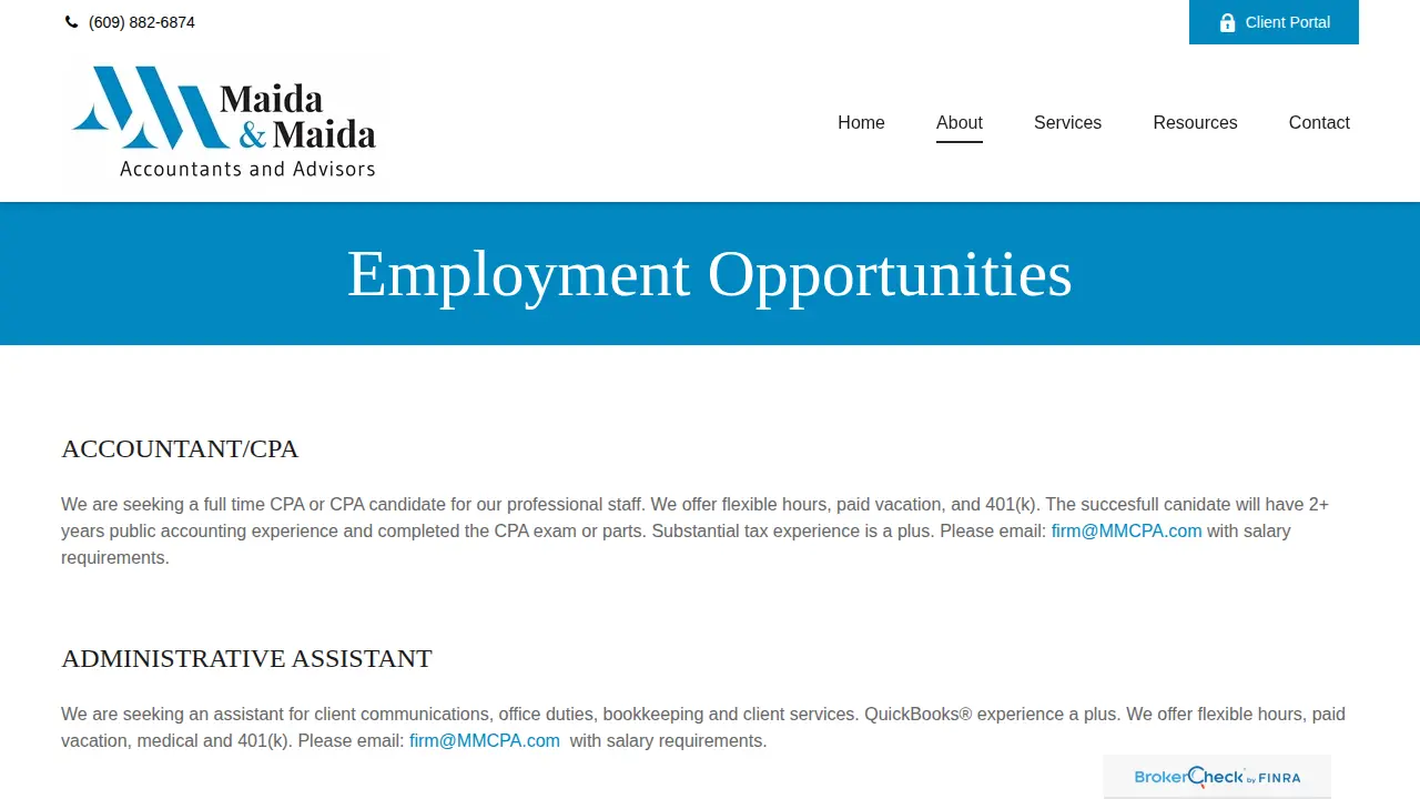 Maida & Maida CPAs page