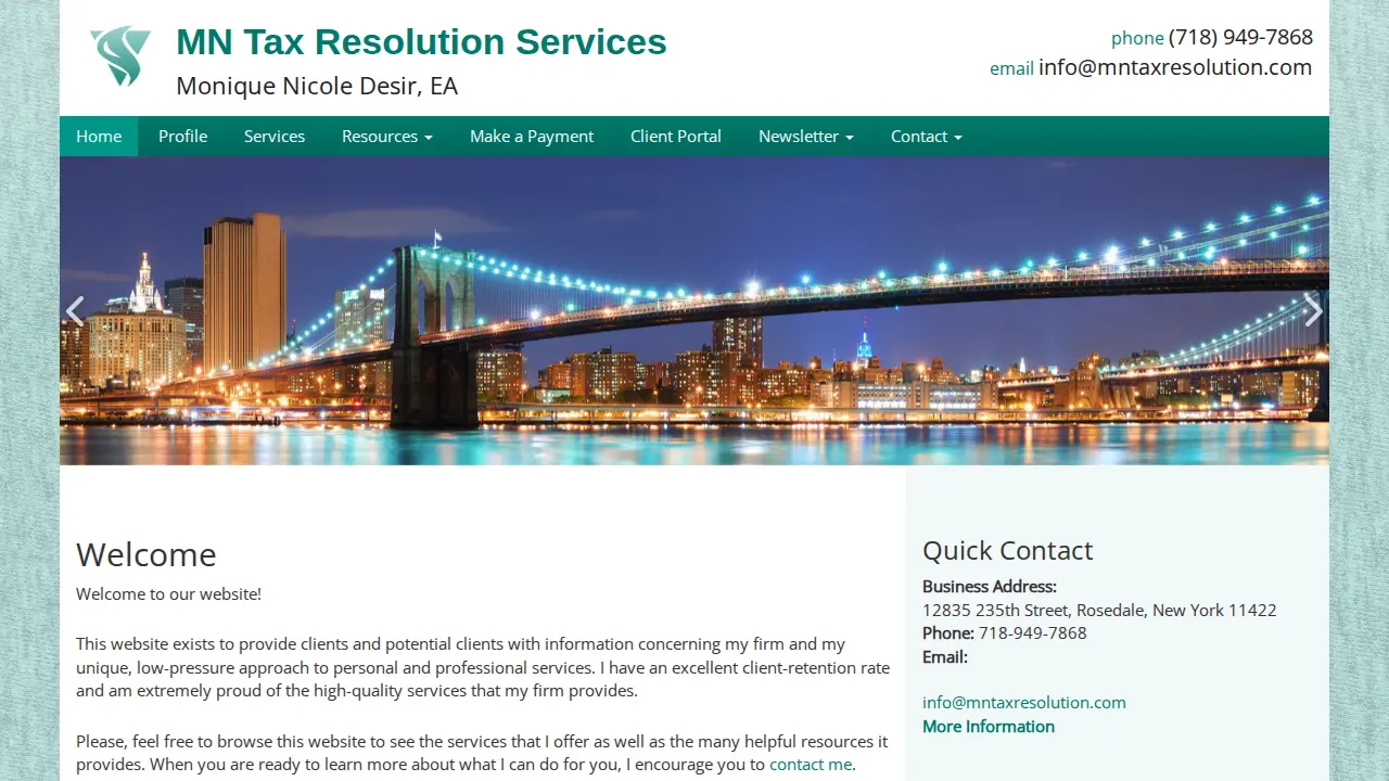 MN Tax Resolution Services: Welcome page