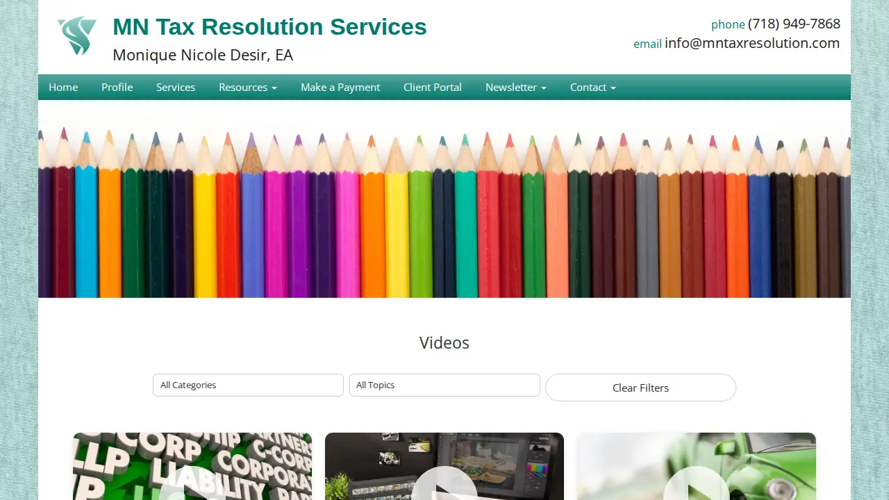 MN Tax Resolution Services: Welcome page