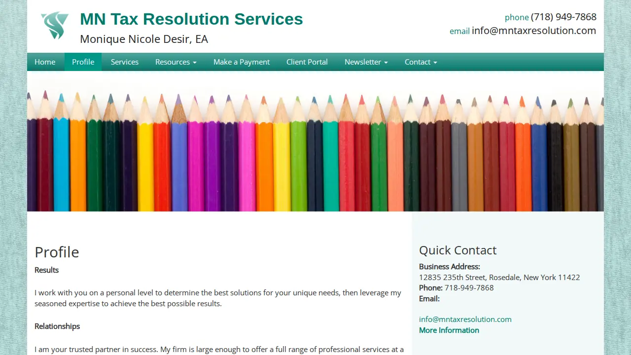 MN Tax Resolution Services: Welcome page
