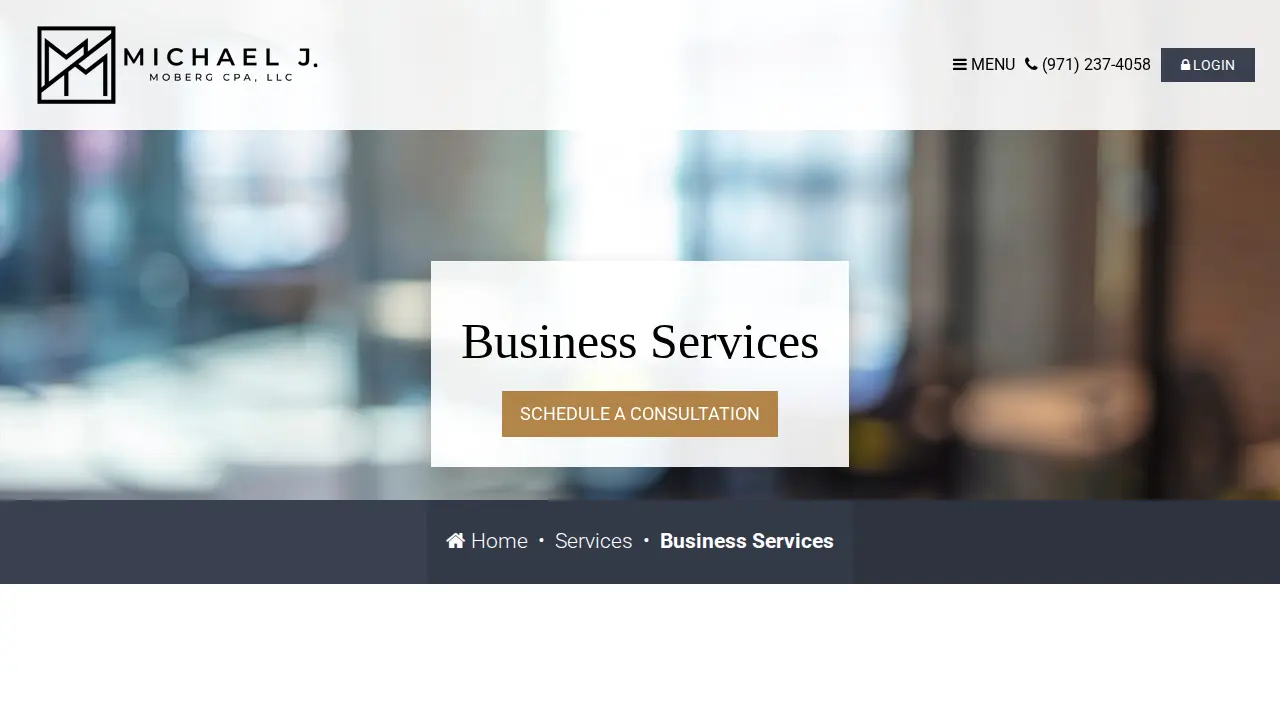 Michael J. Moberg CPA, LLC page