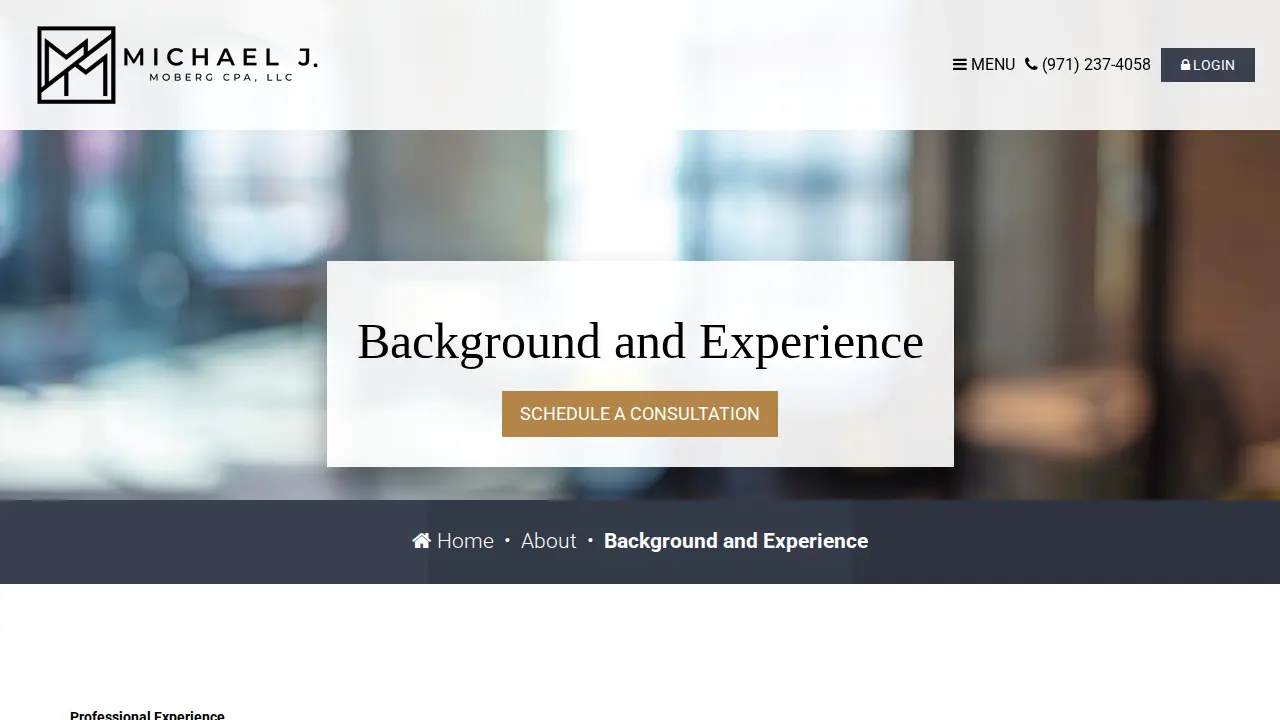 Michael J. Moberg CPA, LLC page