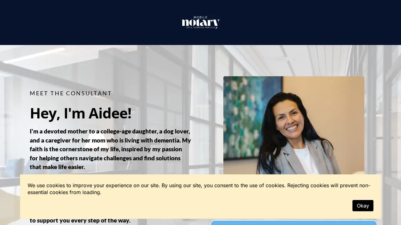 Mobile Notary Tax Insurance Services page