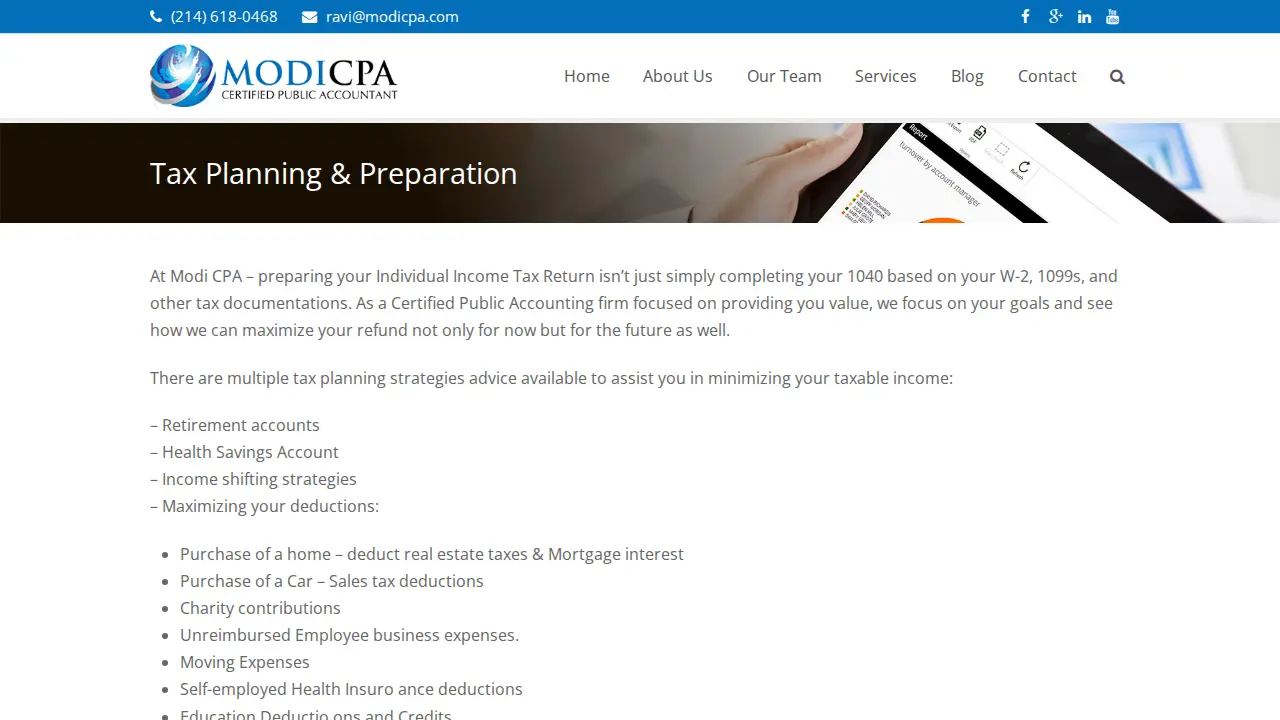 Modi CPA page