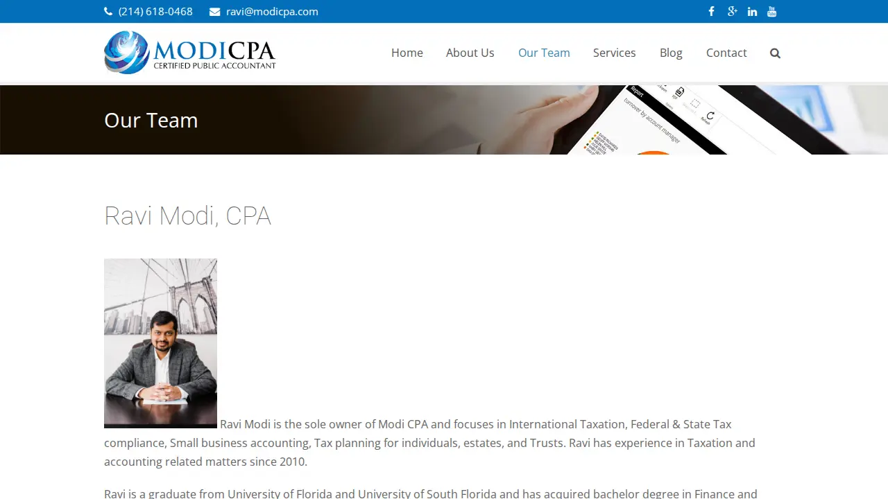 Modi CPA page