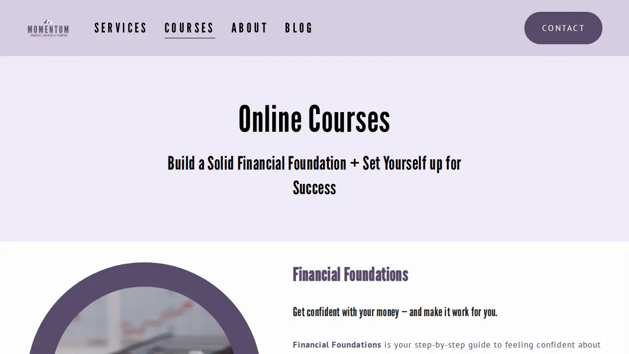Momentum Financial Planning LLC page