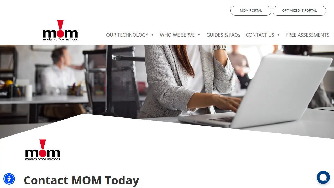 Modern Office Methods, Westerville page