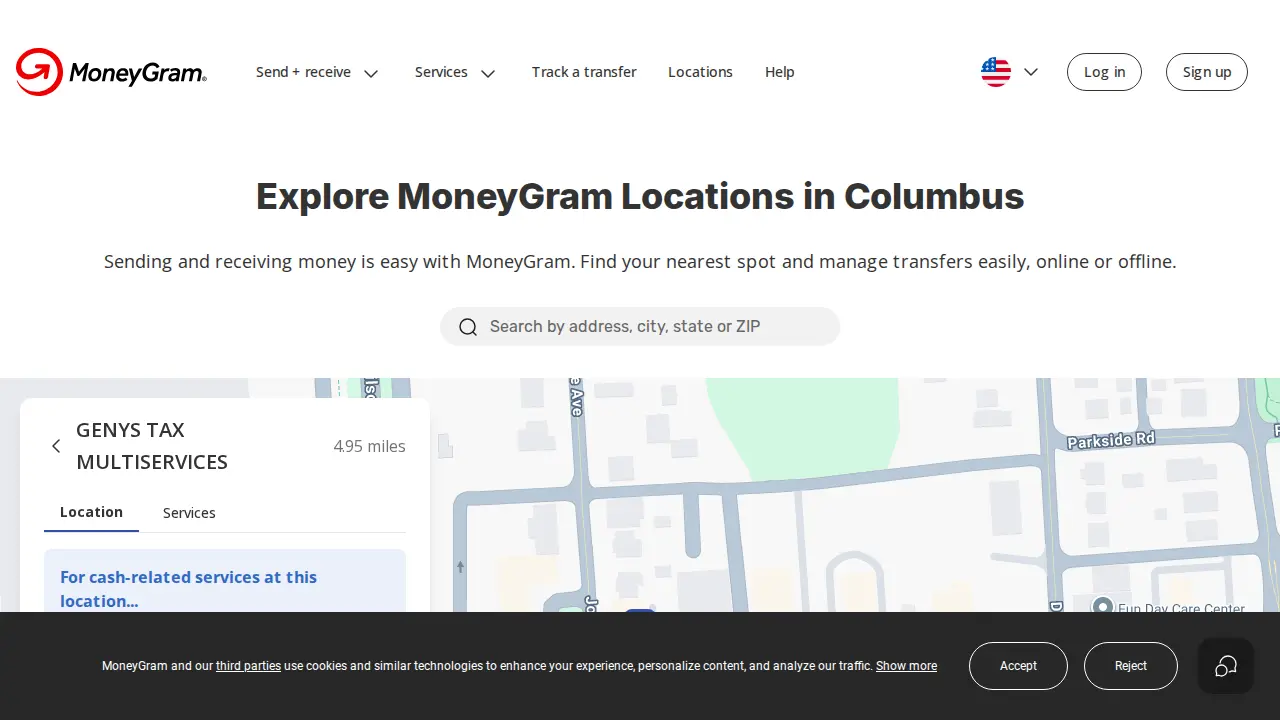 MoneyGram website