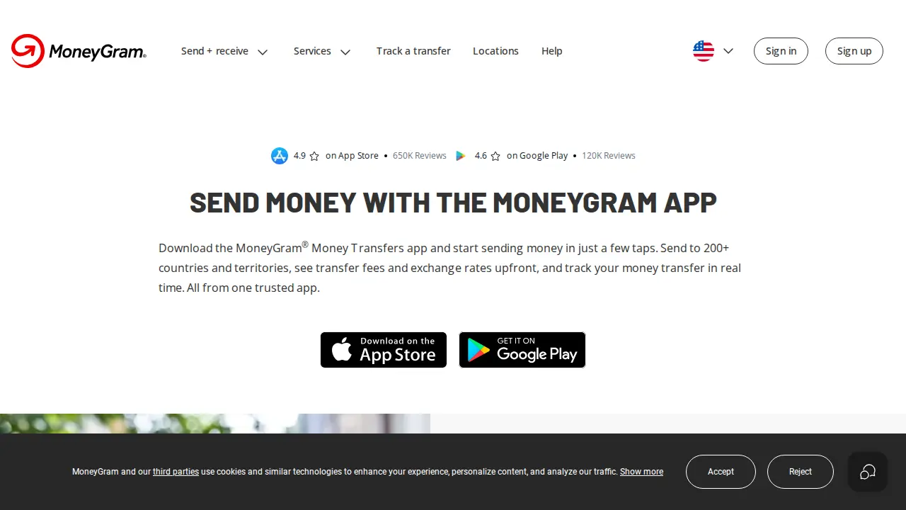 MoneyGram page