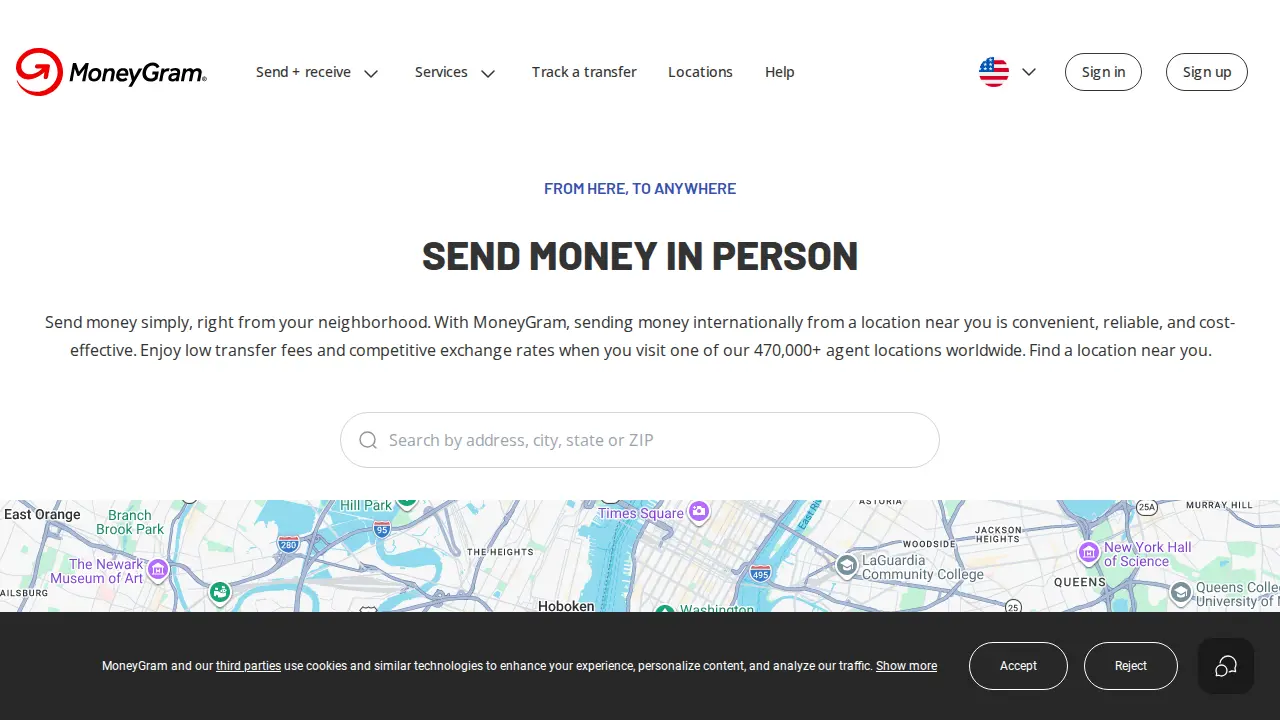 MoneyGram page