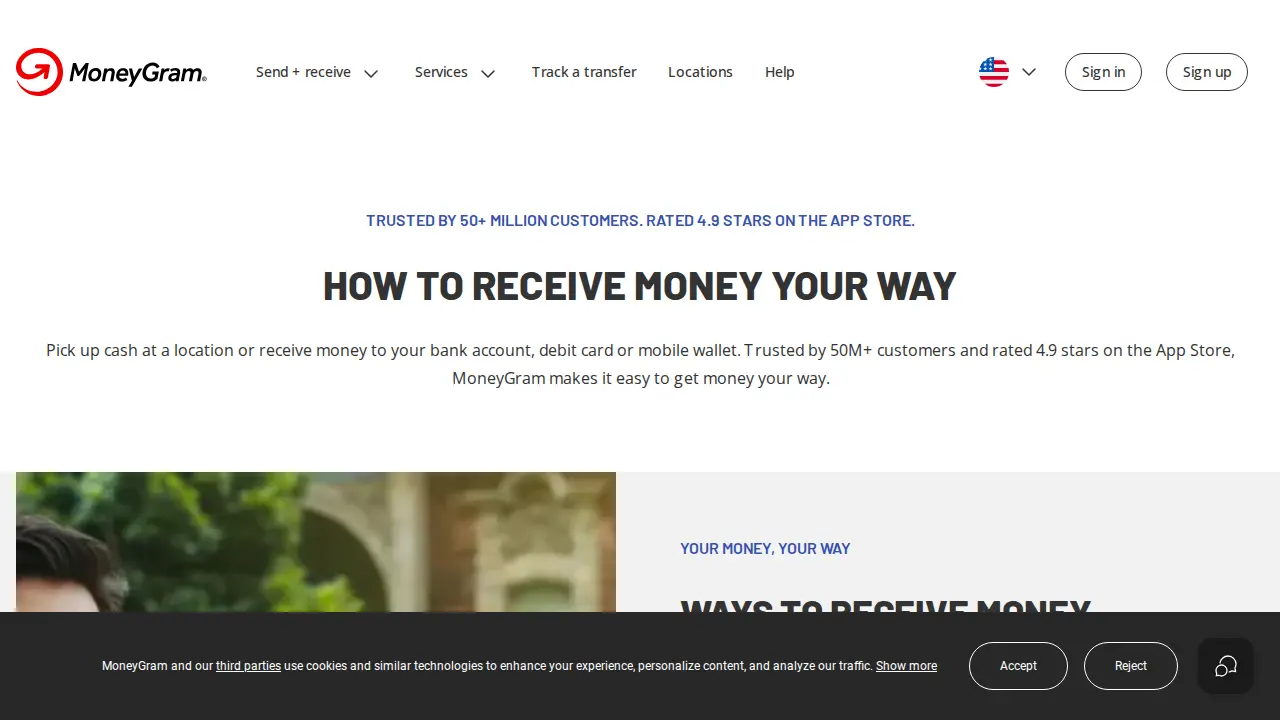 MoneyGram page