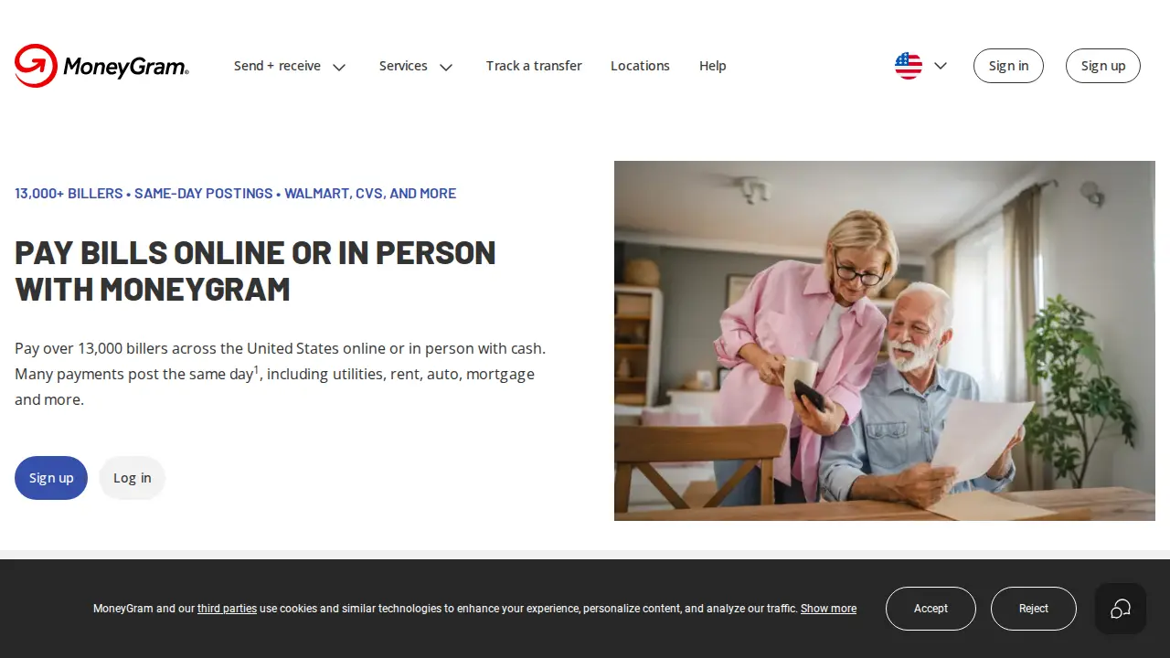 MoneyGram page