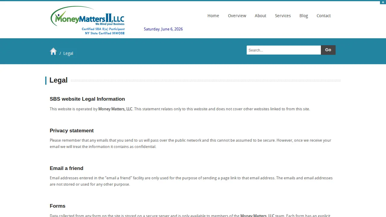 Money Matters, LLC page