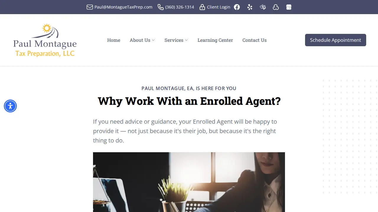 Paul Montague Tax Preparation LLC page