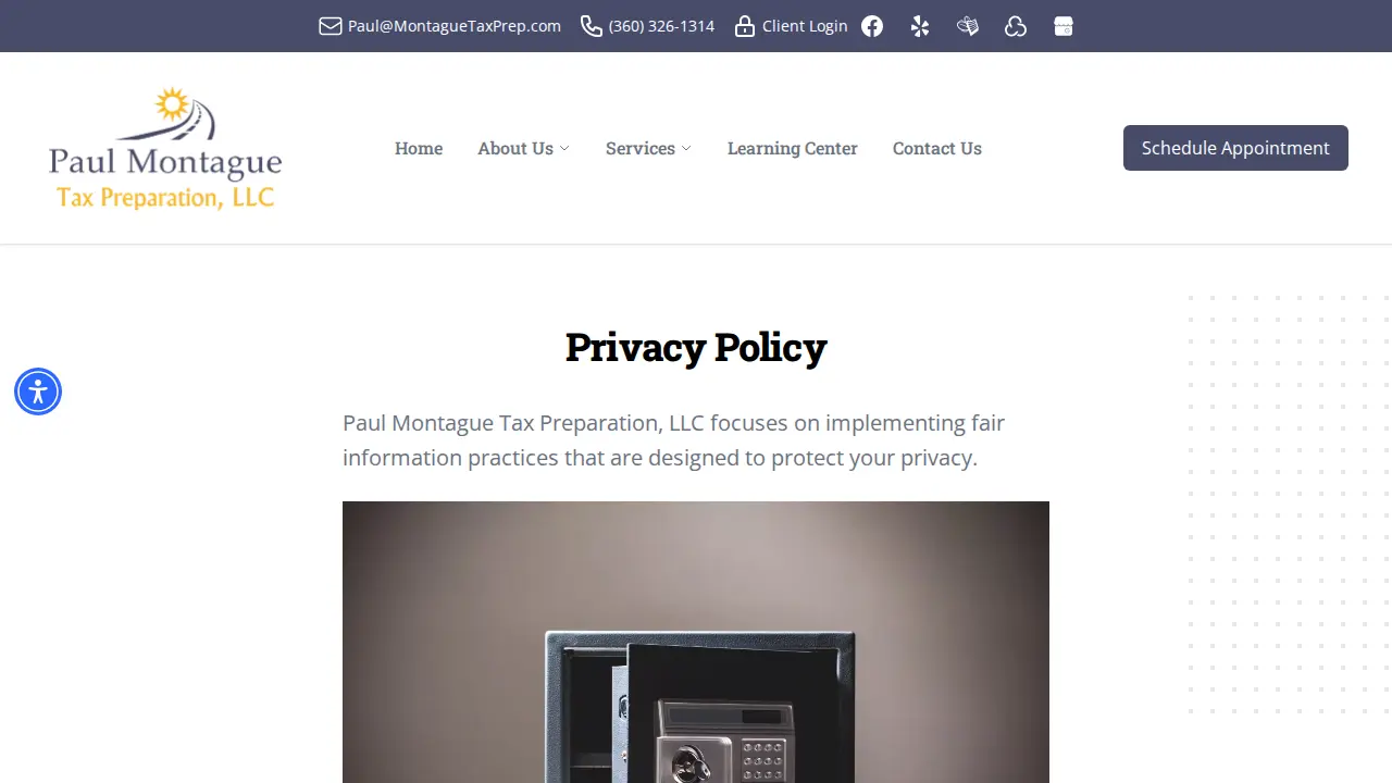 Paul Montague Tax Preparation LLC page
