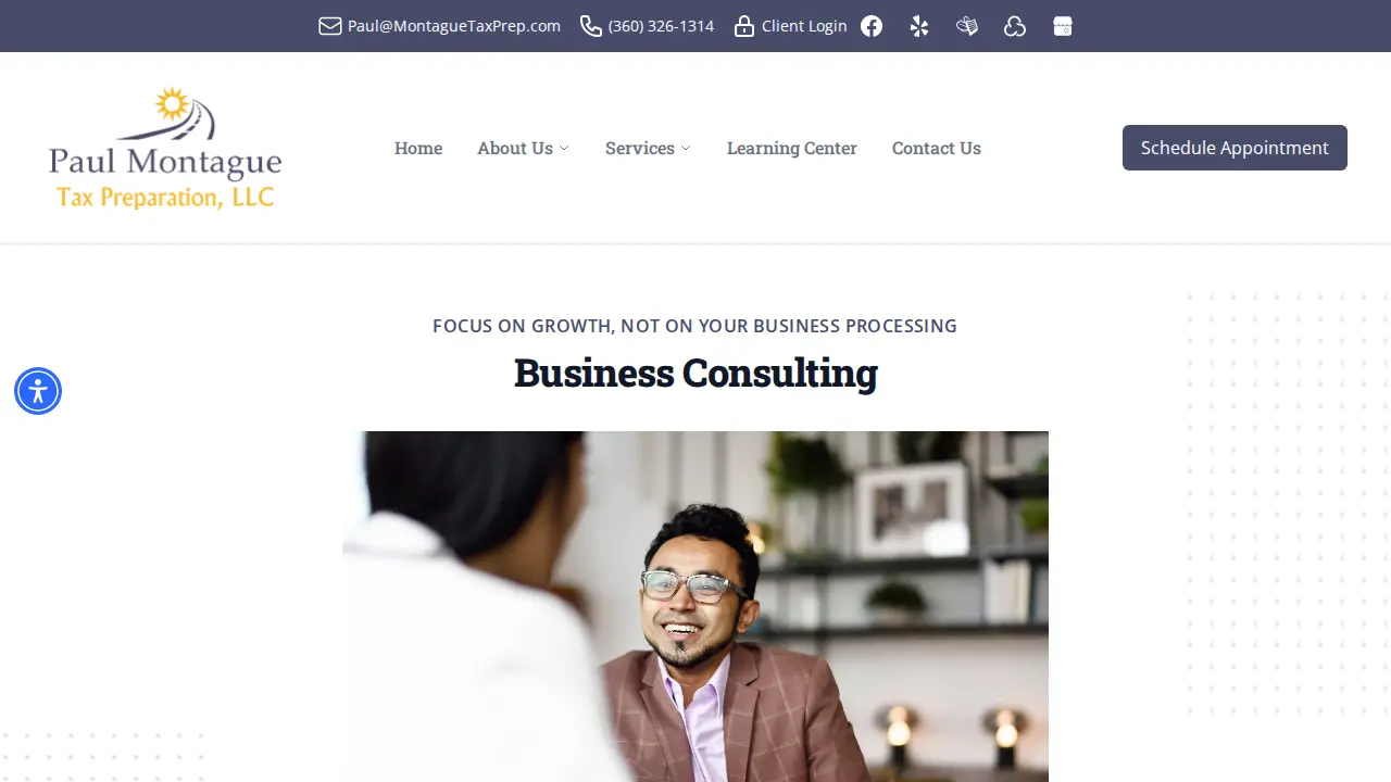 Paul Montague Tax Preparation LLC page