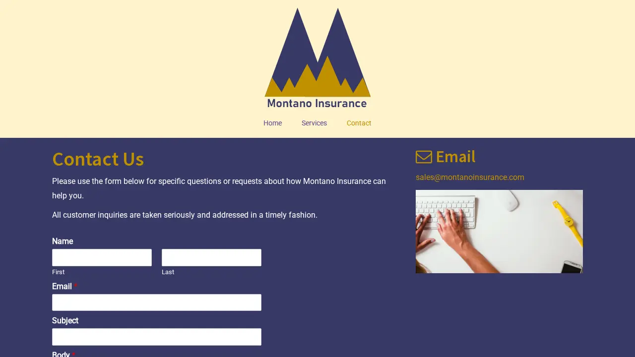 Donny Montano Insurance and Auto Tag page
