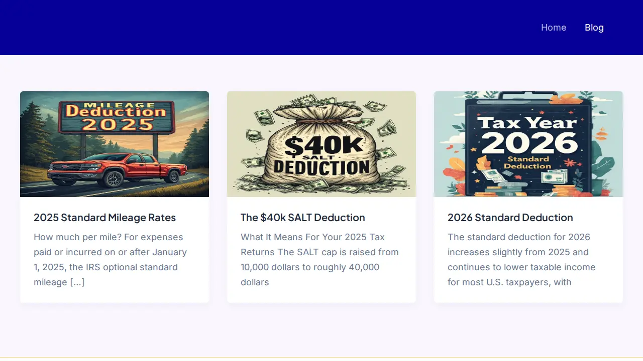 Moontree Tax Service page