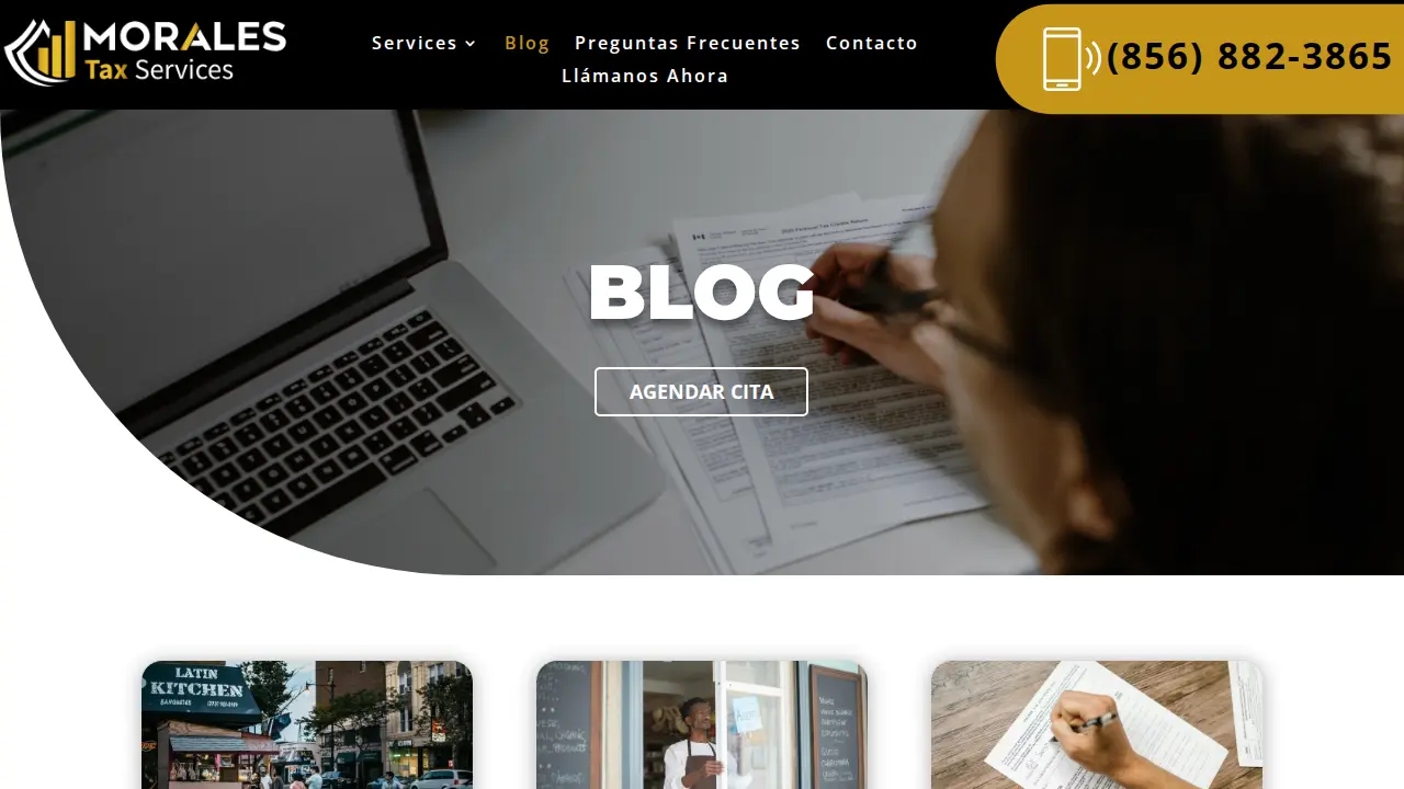 Morales Tax Services page