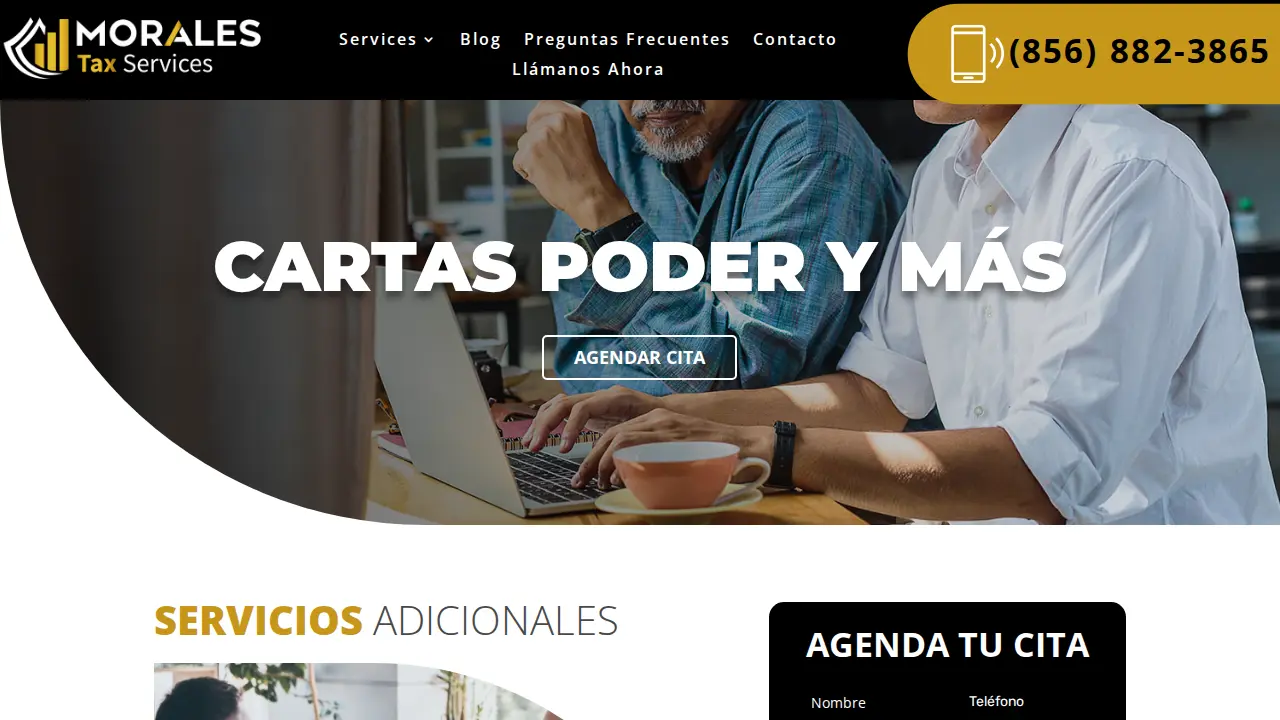 Morales Tax Services page