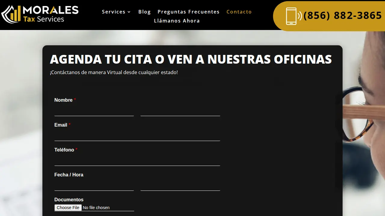 Morales Tax Services page