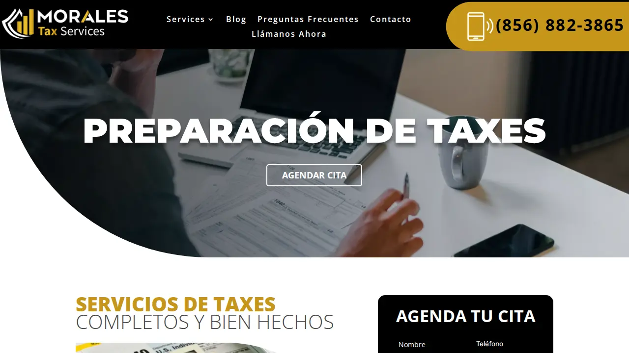 Morales Tax Services page