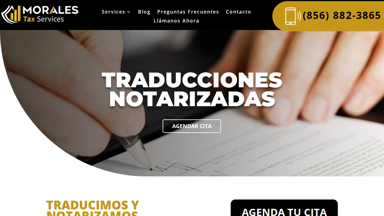 Morales Tax Services page