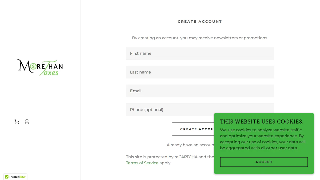 MORE THAN TAXES page