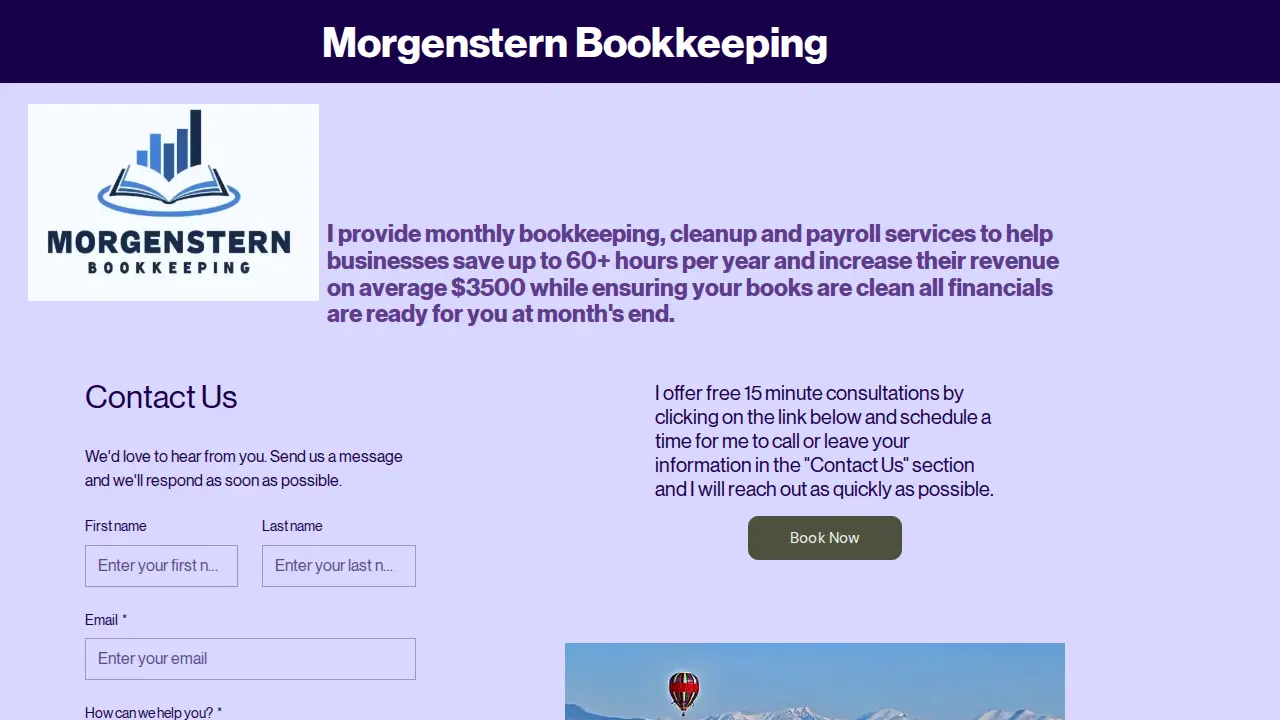 Morgensternbookkeeping website