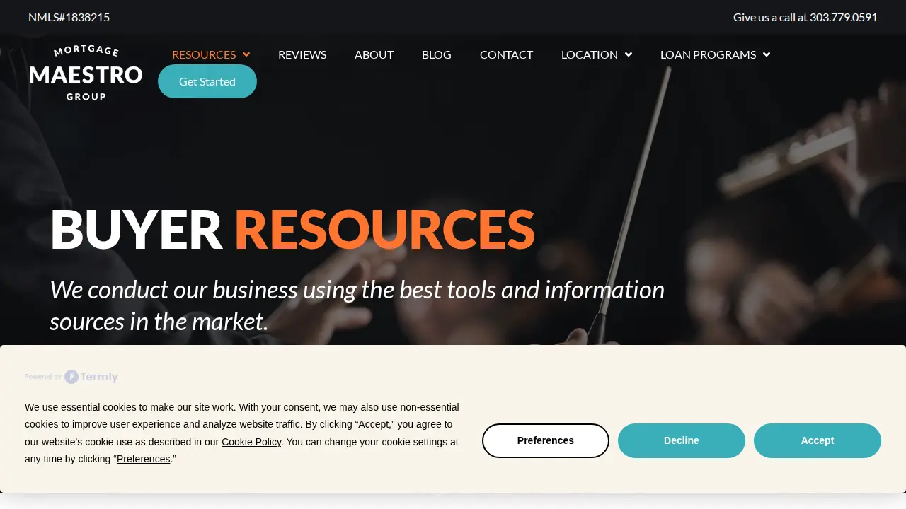 Mortgage Maestro Group page
