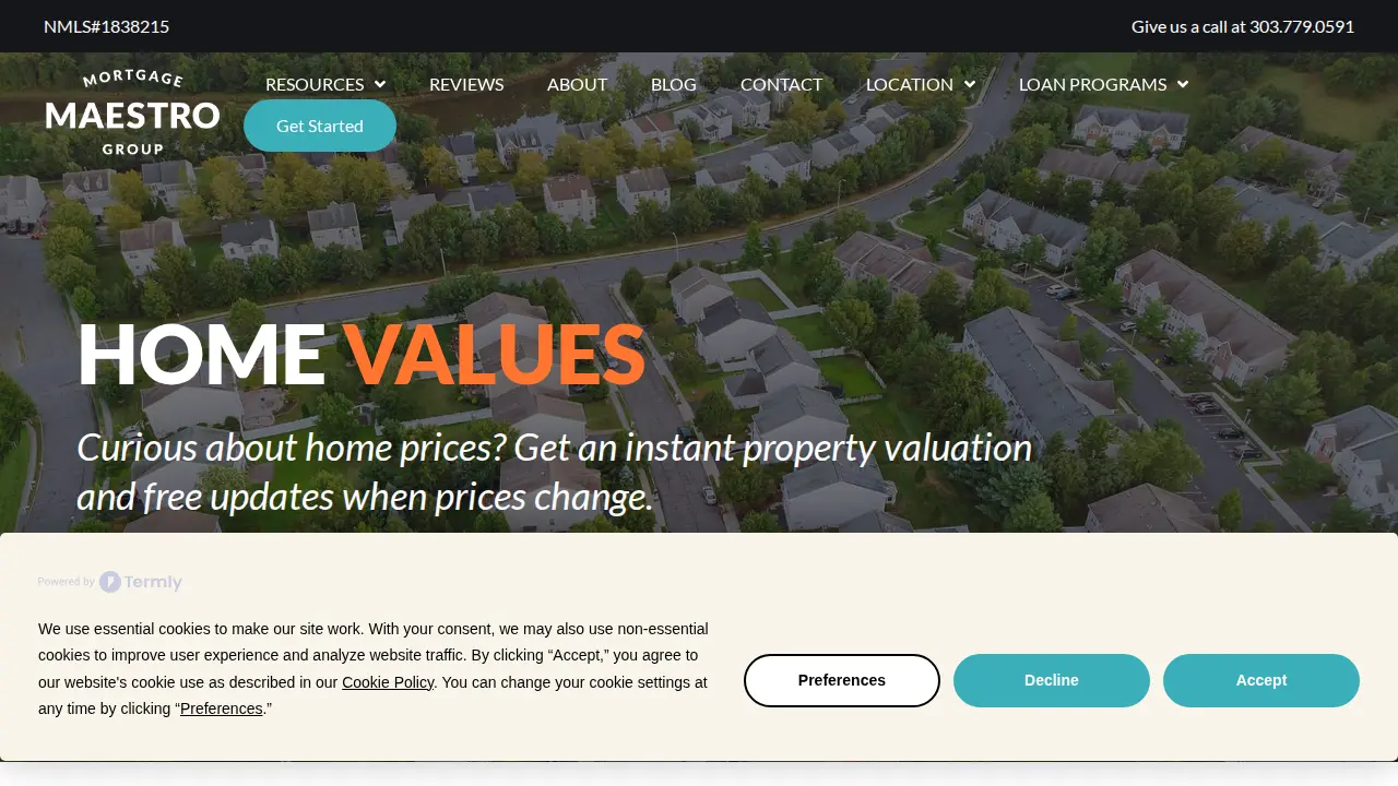 Mortgage Maestro Group page