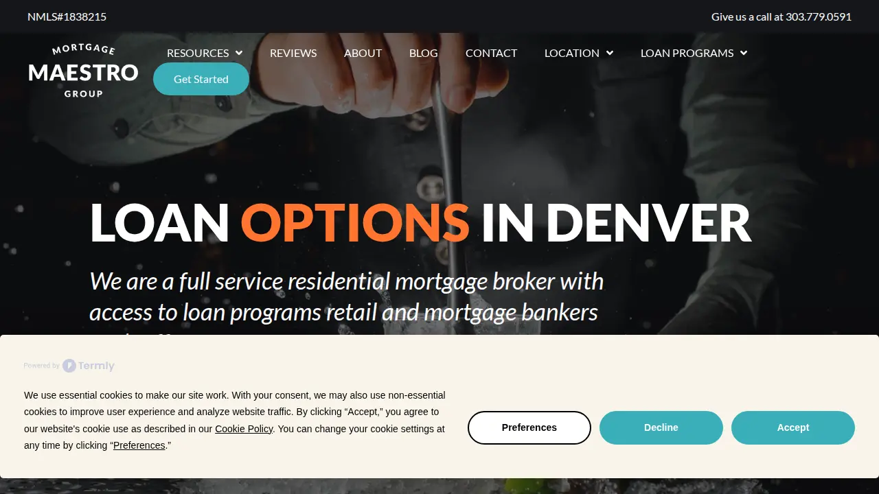 Mortgage Maestro Group page