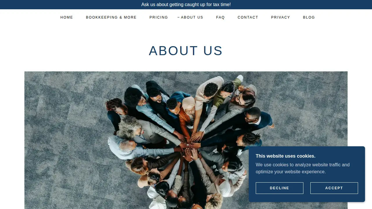 Morton Bookkeeping Services page
