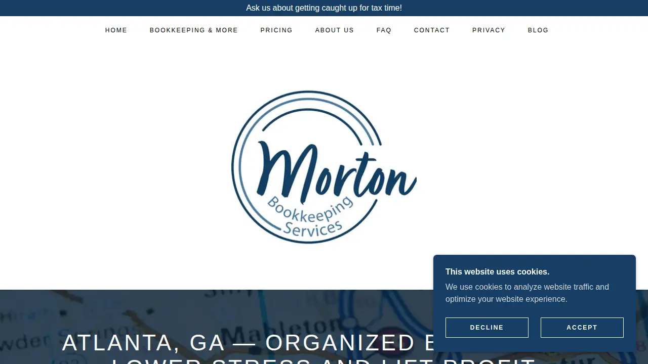 Morton Bookkeeping Services page