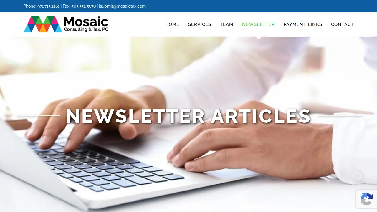 Mosaic Consulting & Tax, PC page