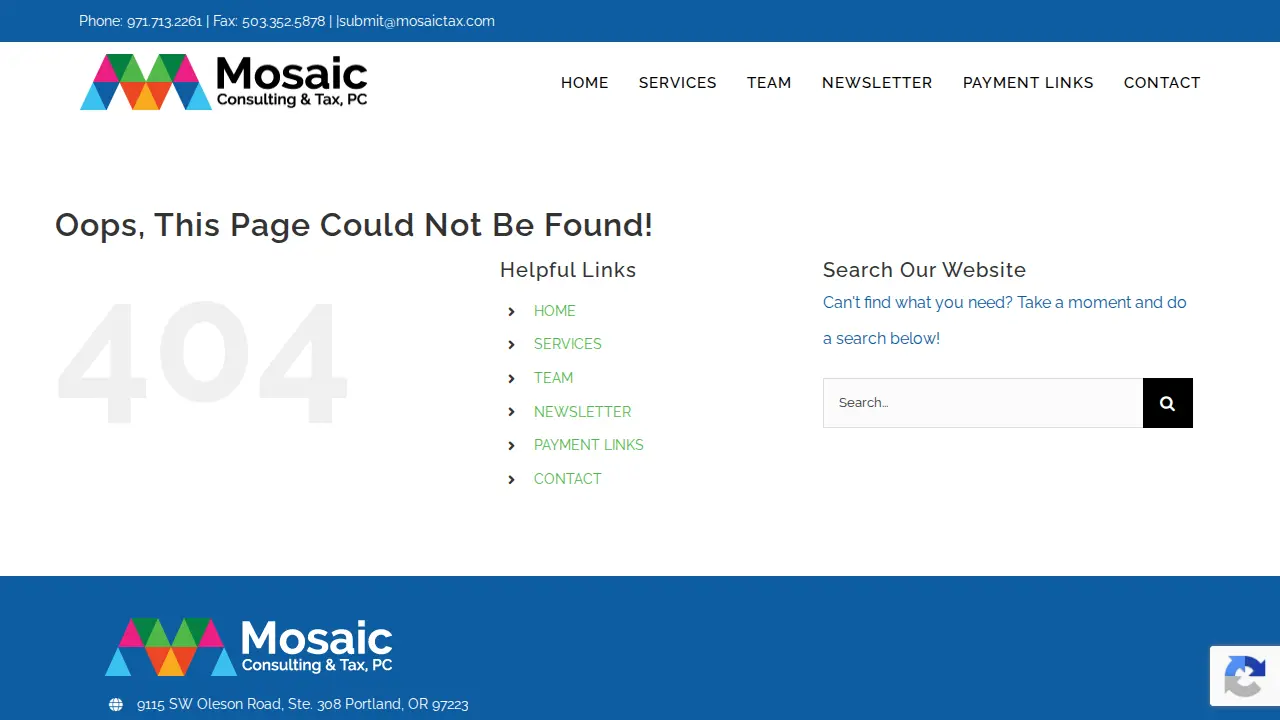 Mosaic Consulting & Tax, PC page
