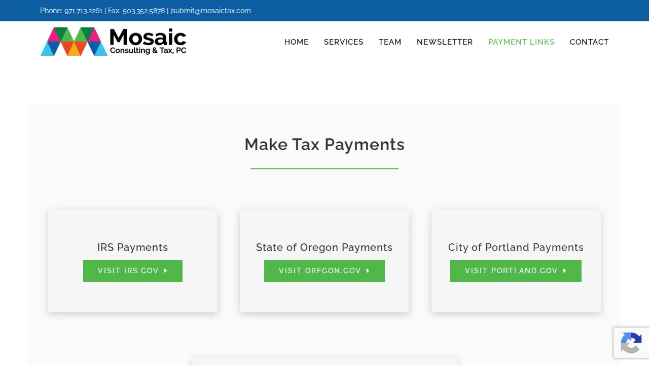 Mosaic Consulting & Tax, PC page