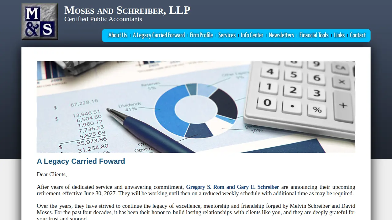 MosesandSchreiberLLP page