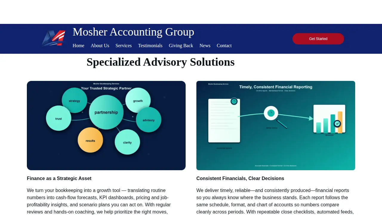 Mosher Accounting Group LLC page