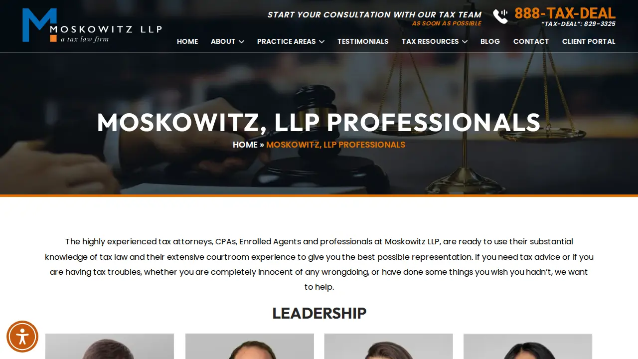 Moskowitz LLP page