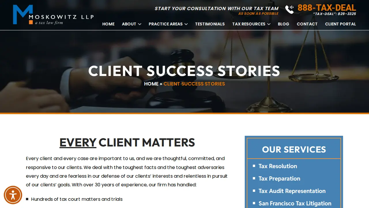 Moskowitz LLP page