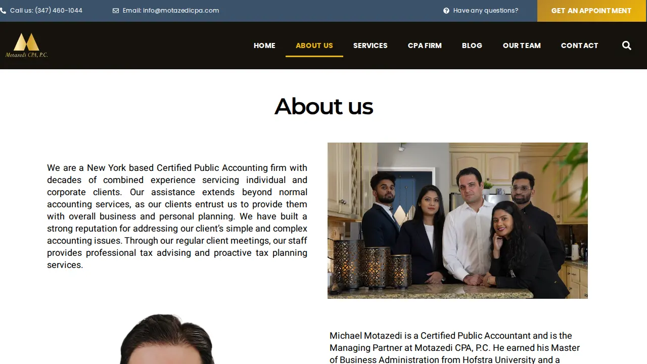 Motazedi CPA, P.C. page
