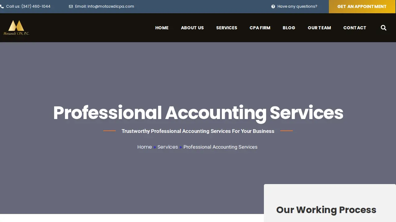 Motazedi CPA, P.C. page